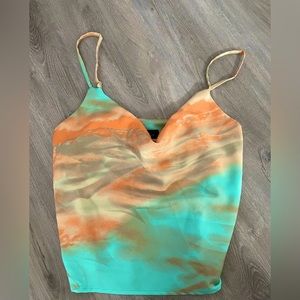 Silky watercolor tank